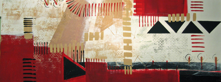 Abstraction in red - Драгица Гађански