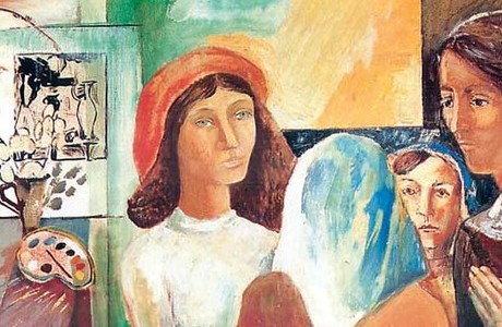 Композиција са античким мотивом, 1985 - Милан Ђокић