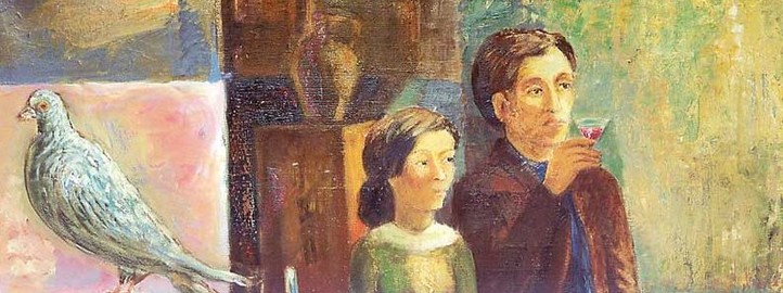 With a pigeon, 1987 – Milan Djokic