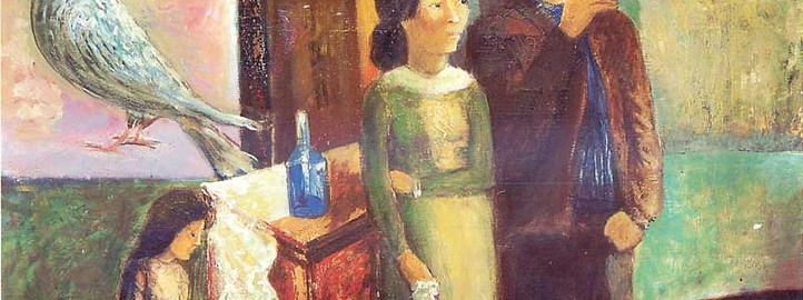 With a pigeon, 1987 - Milan Djokic