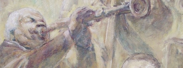 Музика, уље на платну - Милош Бојовић