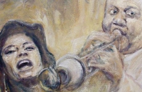 Музика, уље на платну - Милош Бојовић