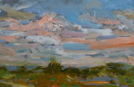 Skyscape, Muskoka, oil on canvas, 16x20, 2017 - Douglas Edwards