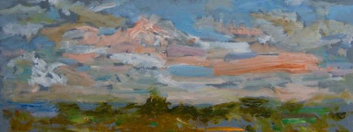 Skyscape, Muskoka, oil on canvas, 16x20, 2017 - Douglas Edwards